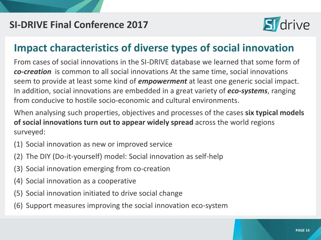 si drive final conference 2017 si drive final 11