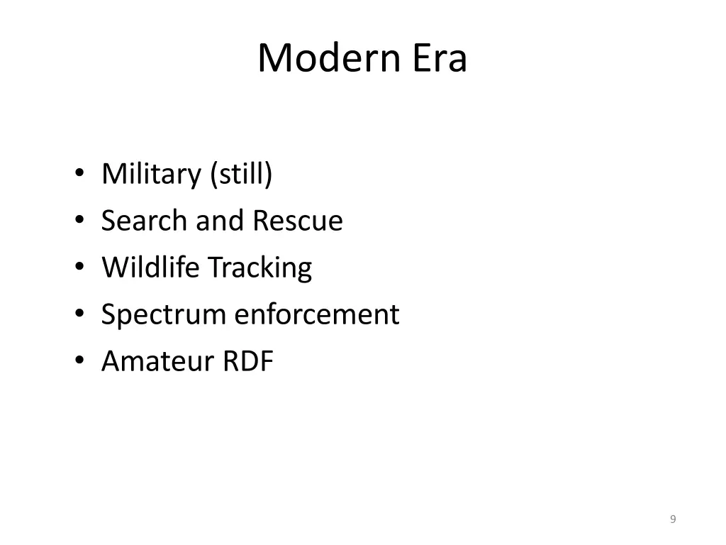 modern era