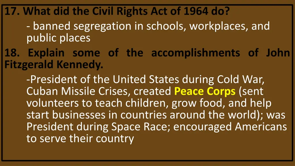 17 what did the civil rights act of 1964