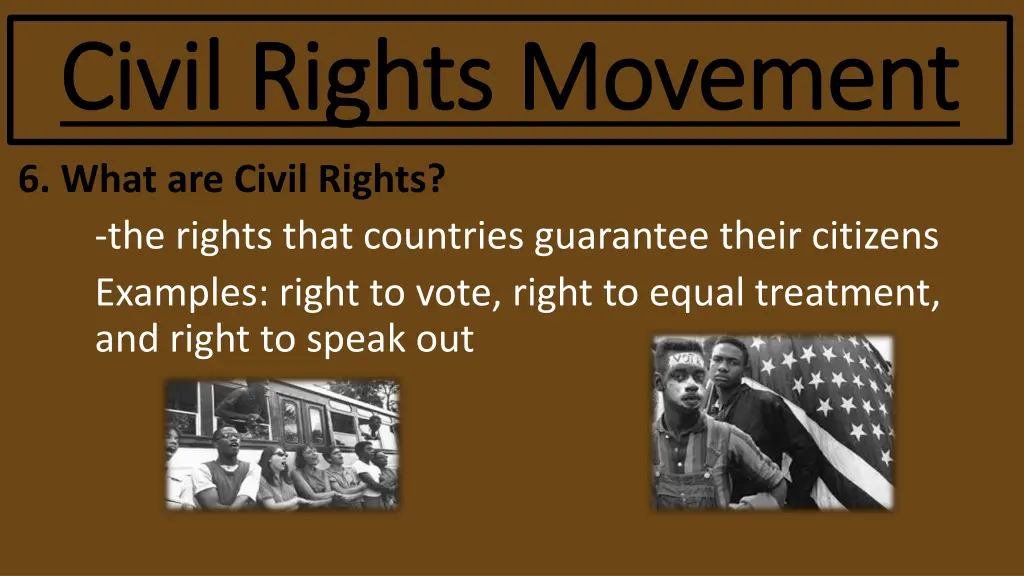 civil rights movement civil rights movement