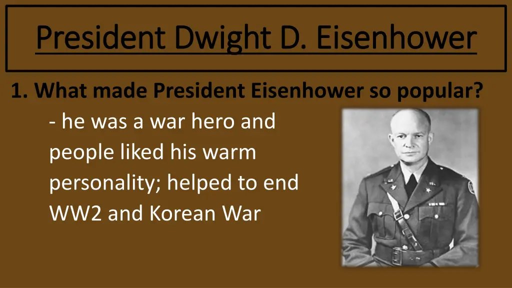 president dwight d eisenhower president dwight