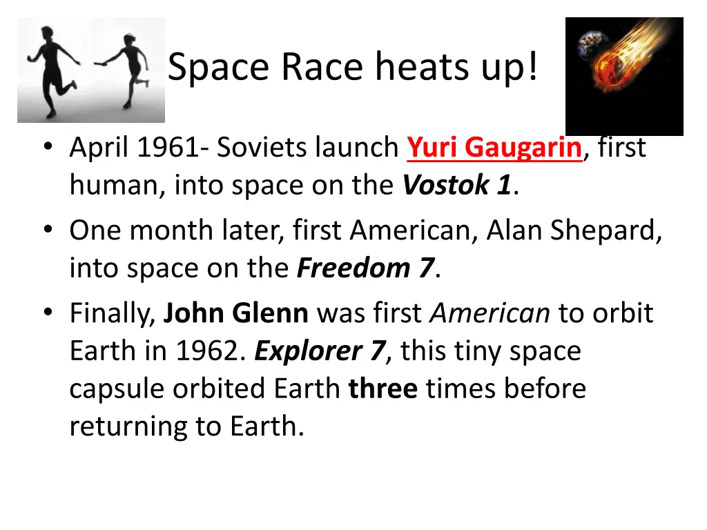 space race heats up