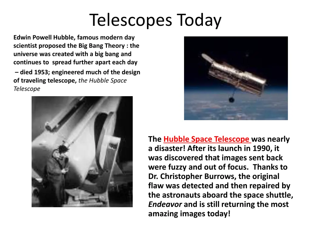 telescopes today