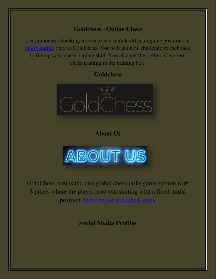 goldchess online chess