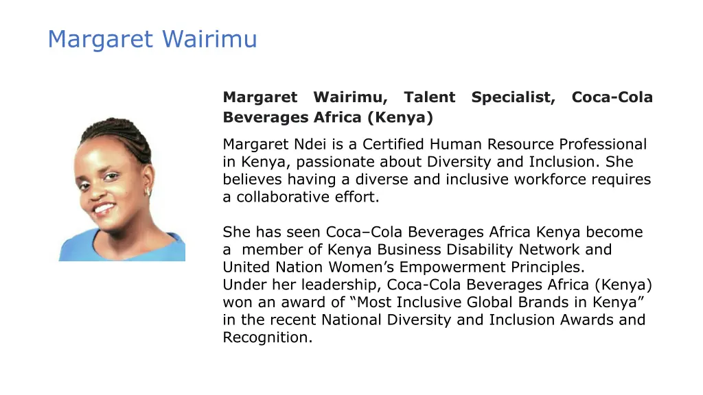 margaret wairimu