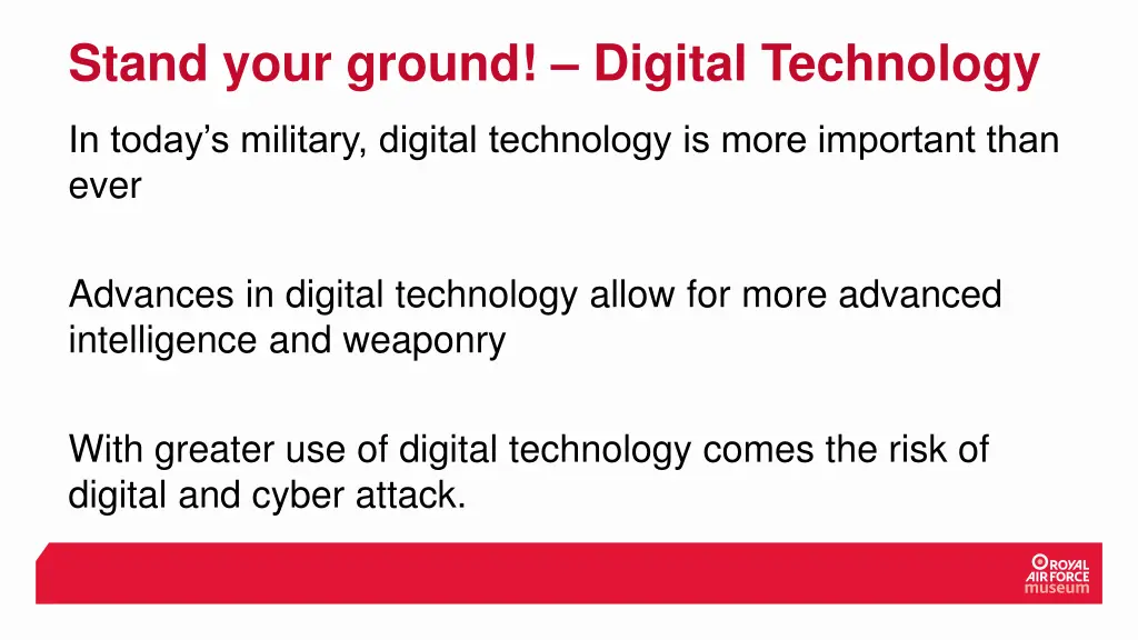 stand your ground digital technology