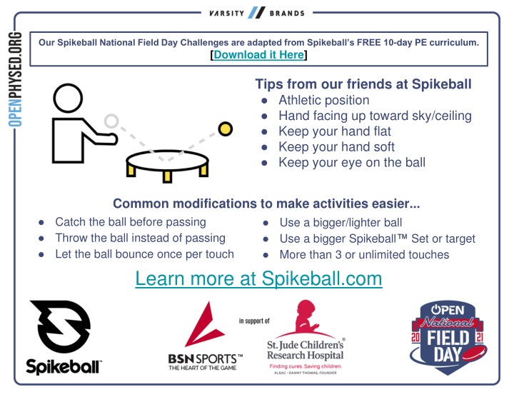 our spikeball national field day challenges