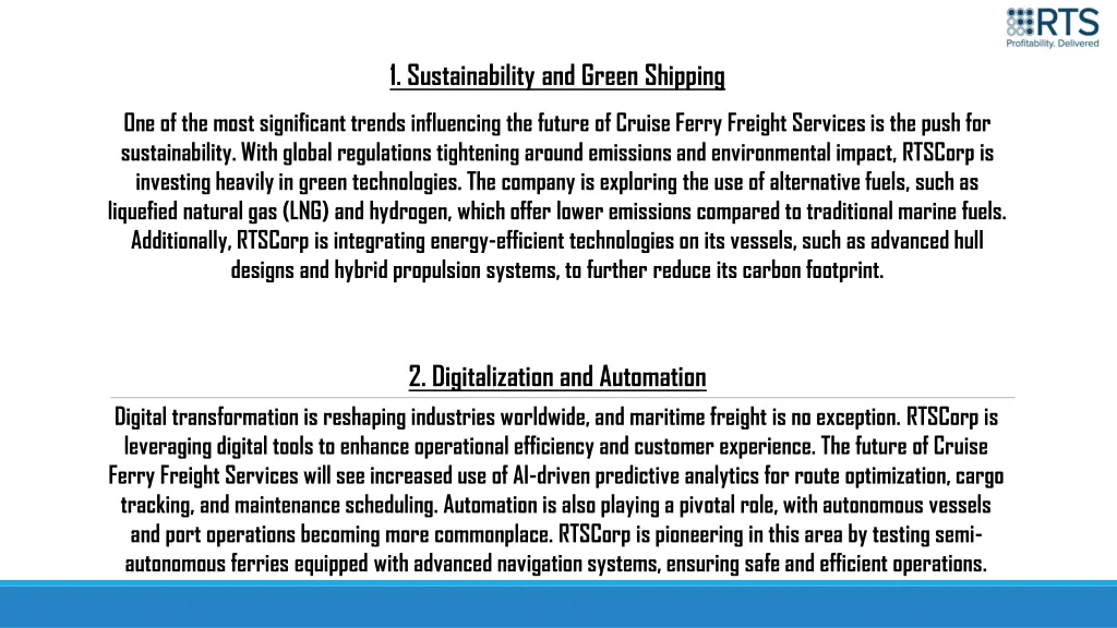 1 sustainability and green shipping