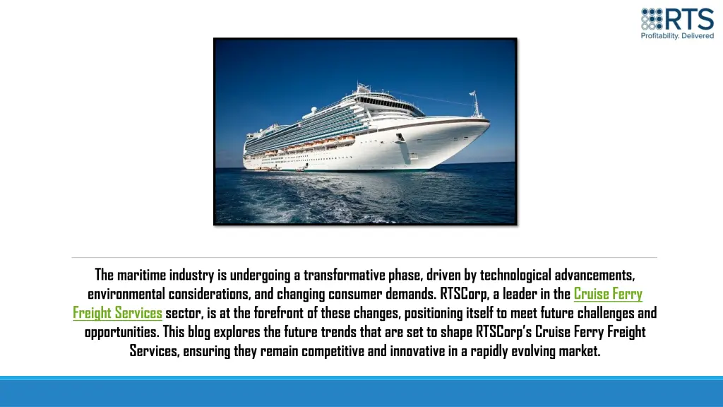 the maritime industry is undergoing