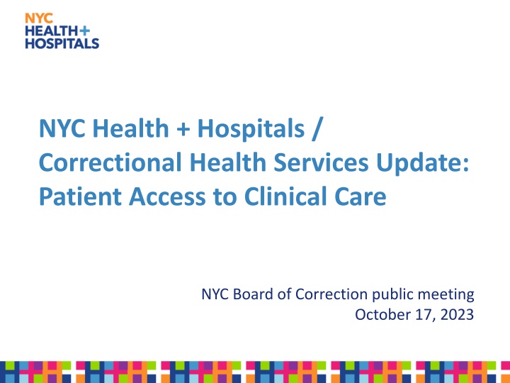 nyc health hospitals correctional health services