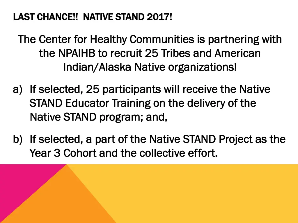 last chance native stand 2017 last chance native