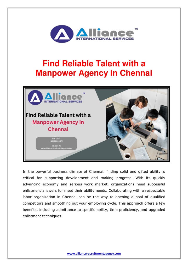 find reliable talent with a manpower agency