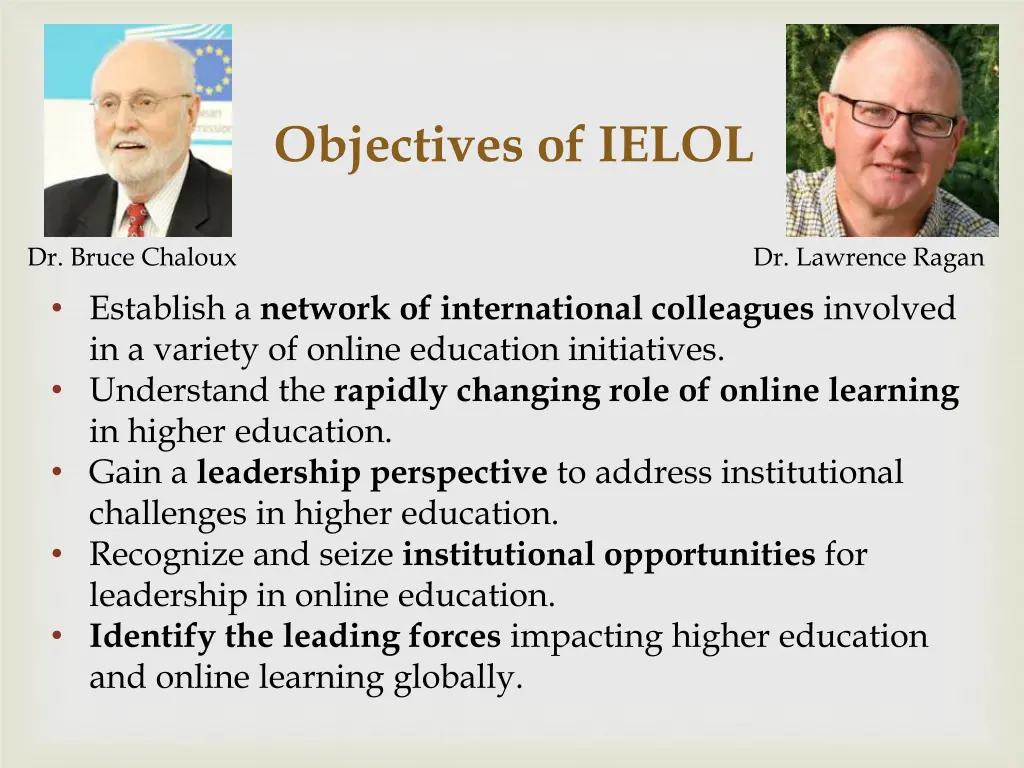 objectives of ielol