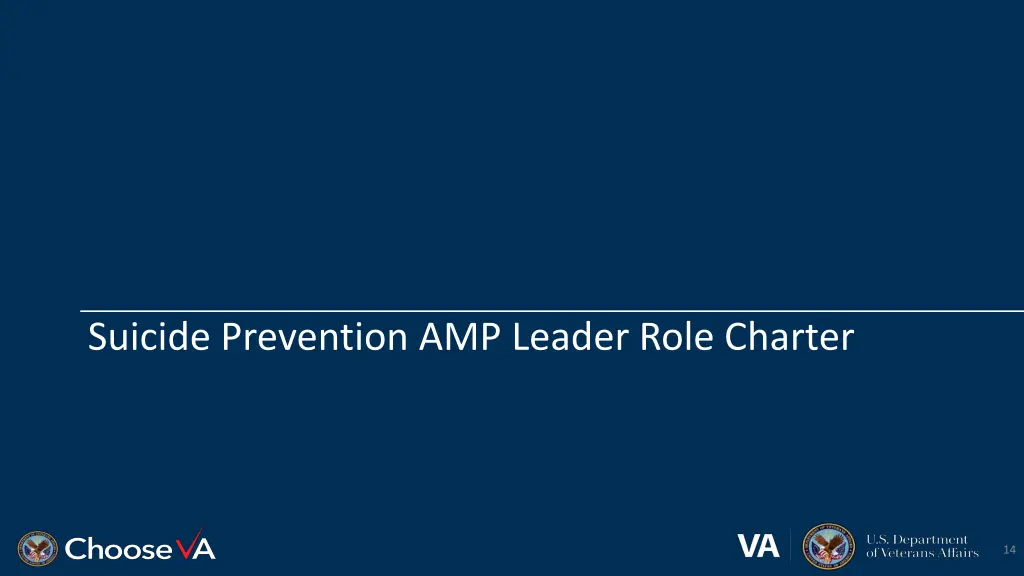 suicide prevention amp leader role charter