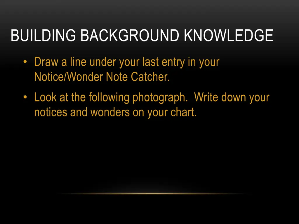 building background knowledge