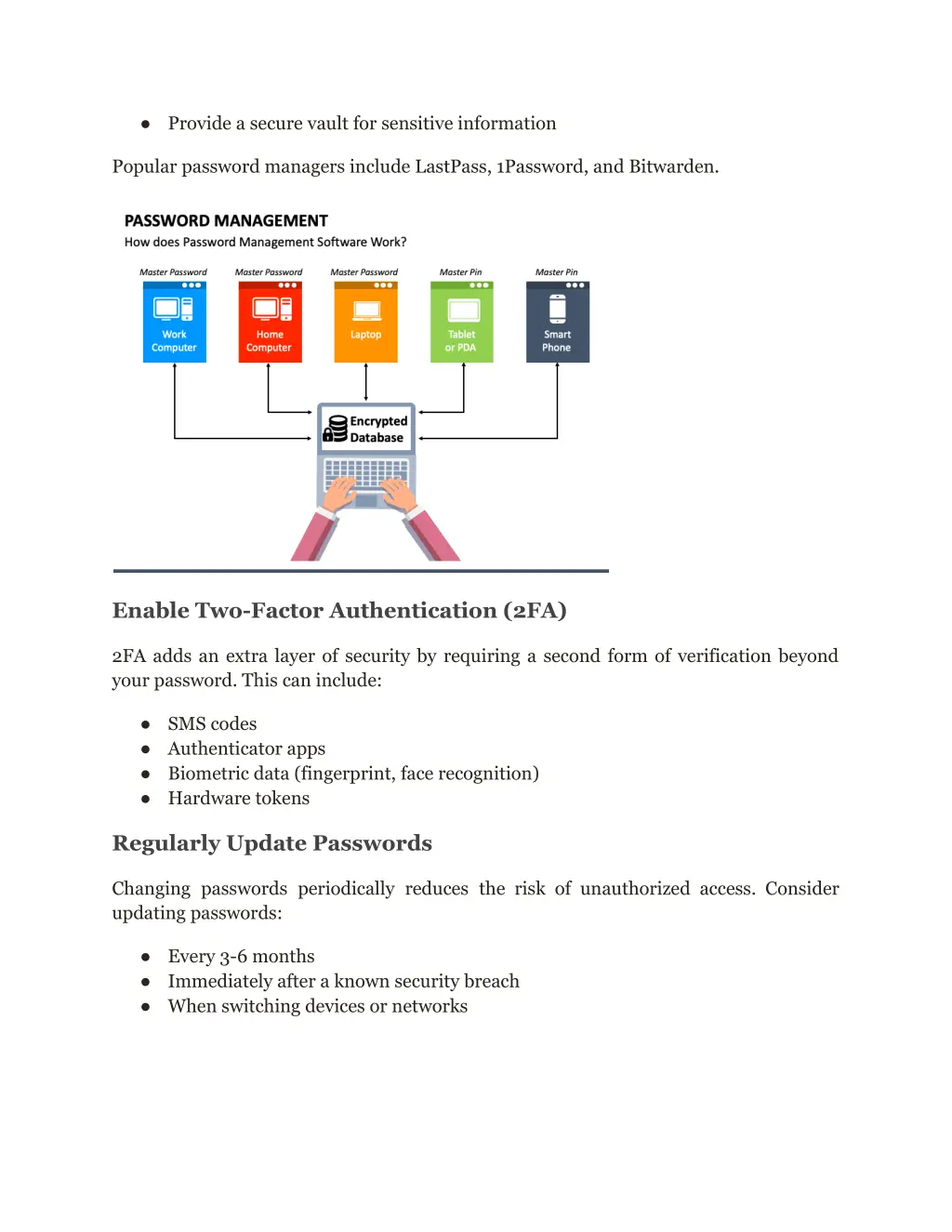 provide a secure vault for sensitive information