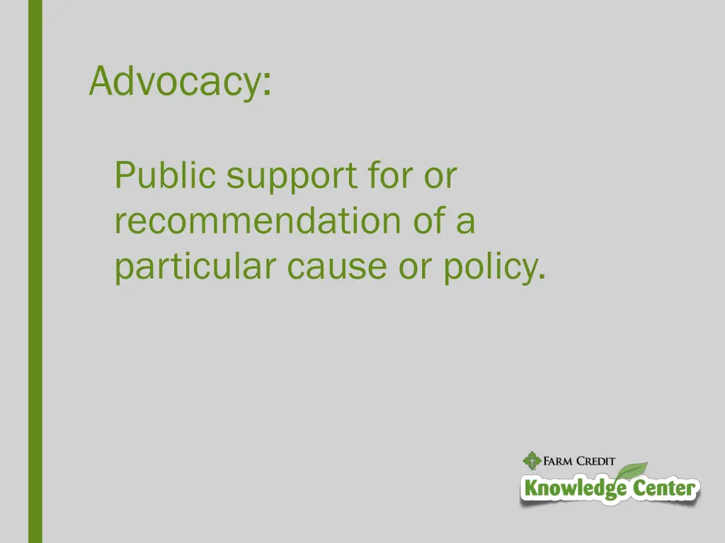 advocacy