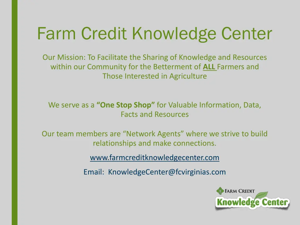 farm credit knowledge center