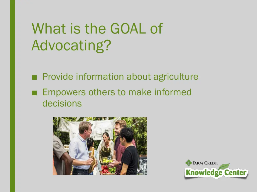 what is the goal of advocating