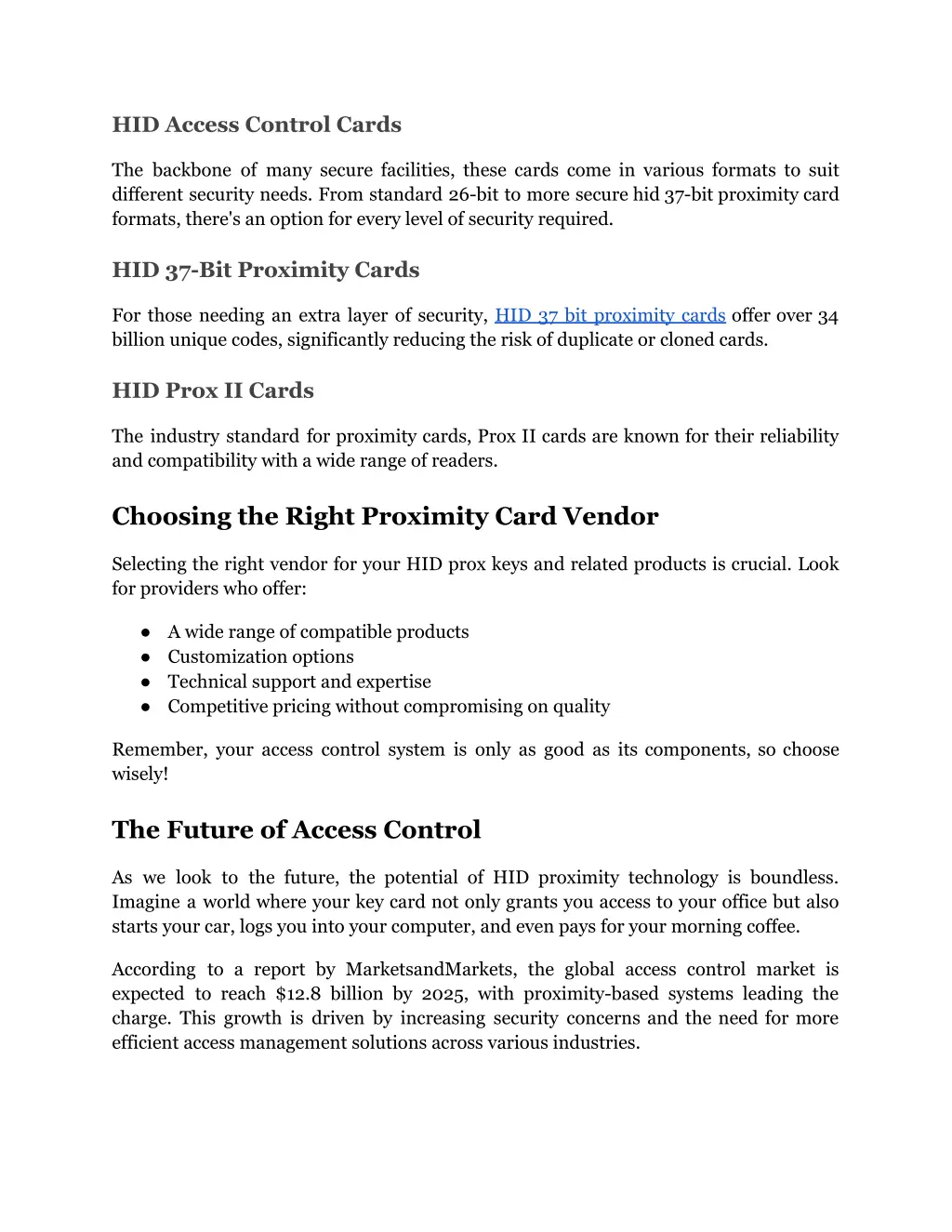 hid access control cards