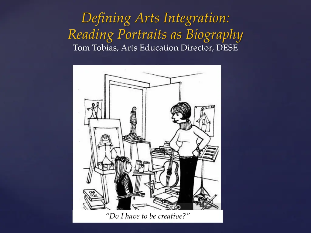 defining arts integration reading portraits