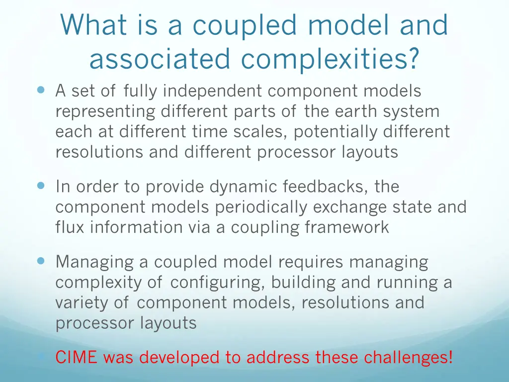 what is a coupled model and associated