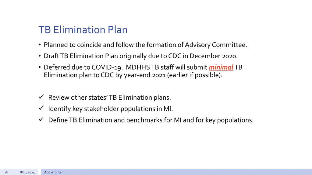 tb elimination plan