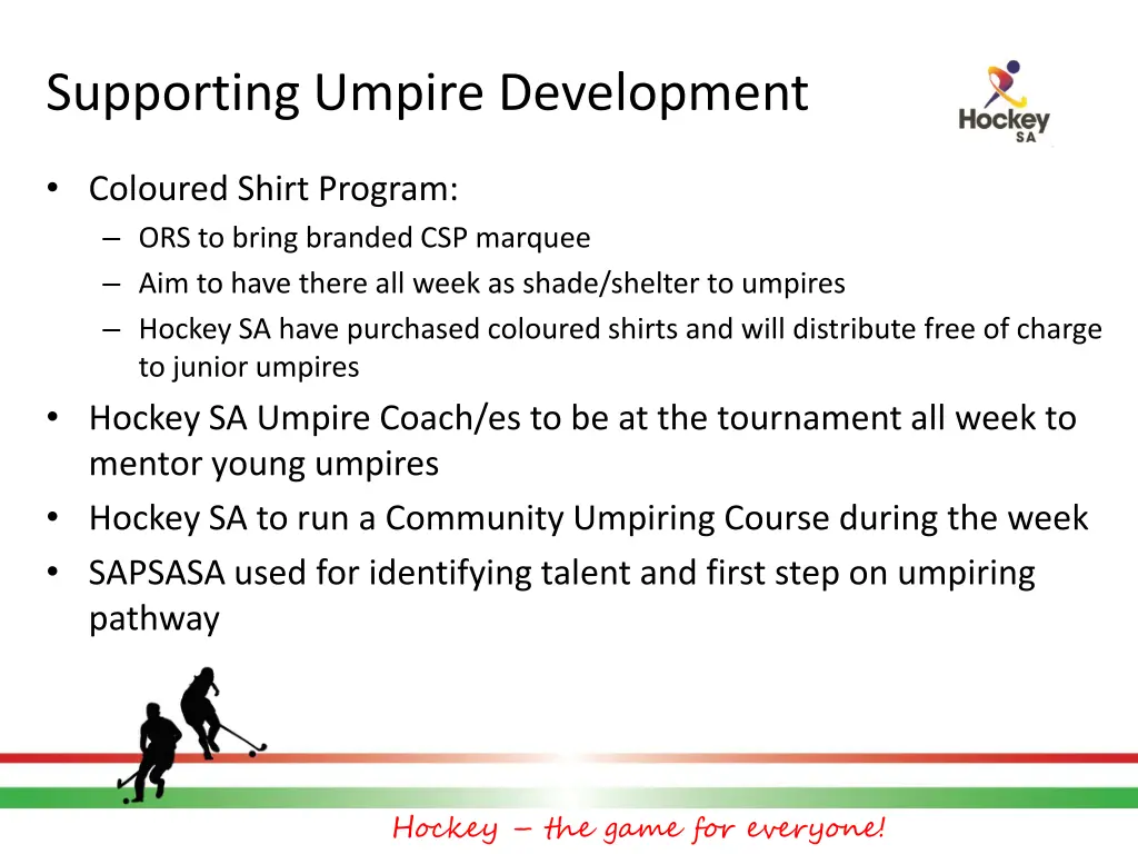 supporting umpire development