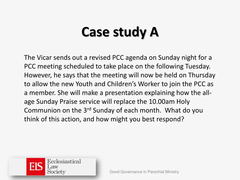 case study a