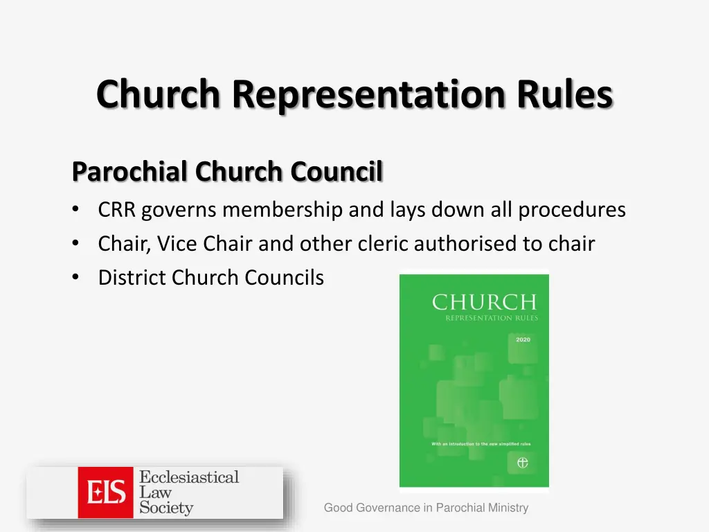 church representation rules 3