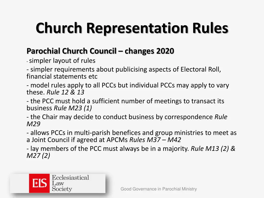 church representation rules 4