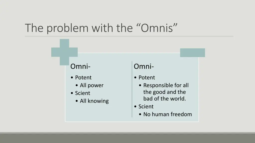 the problem with the omnis