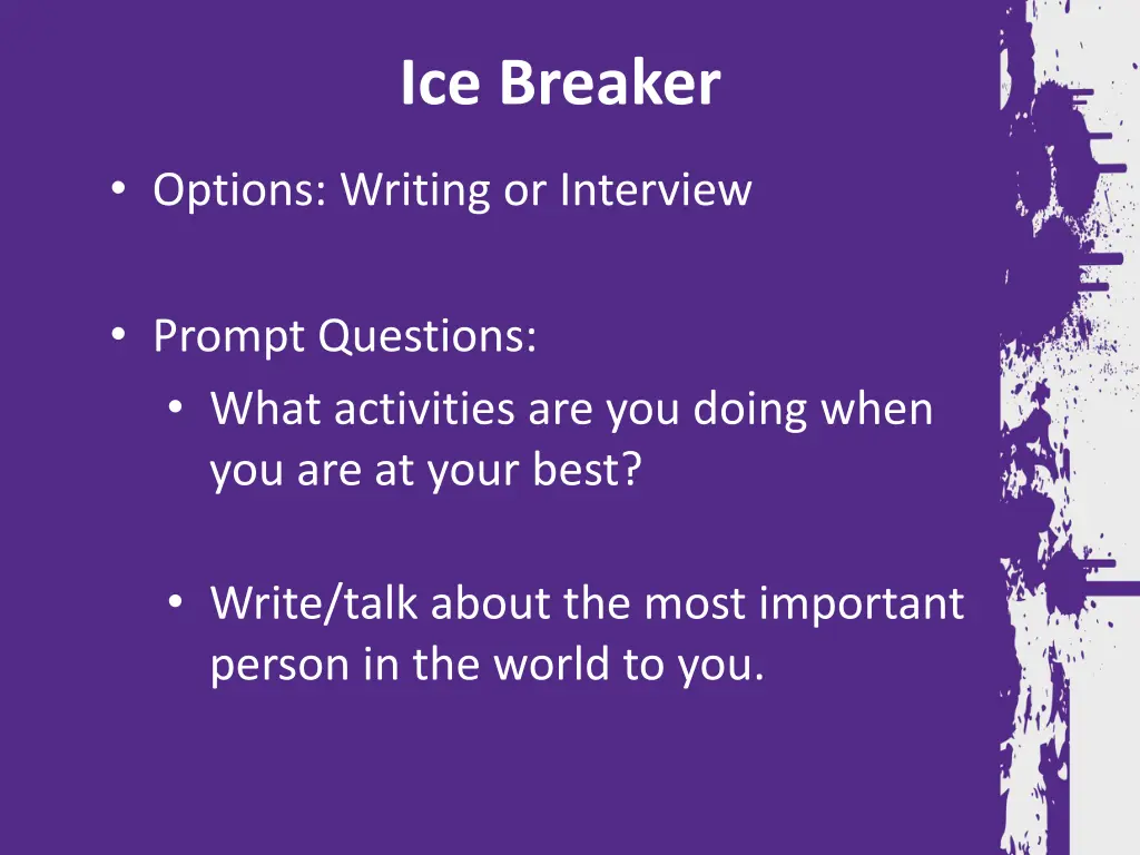 ice breaker