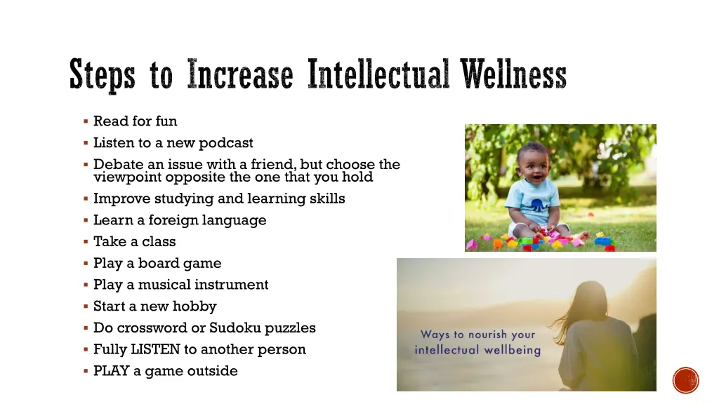 steps to increase intellectual wellness