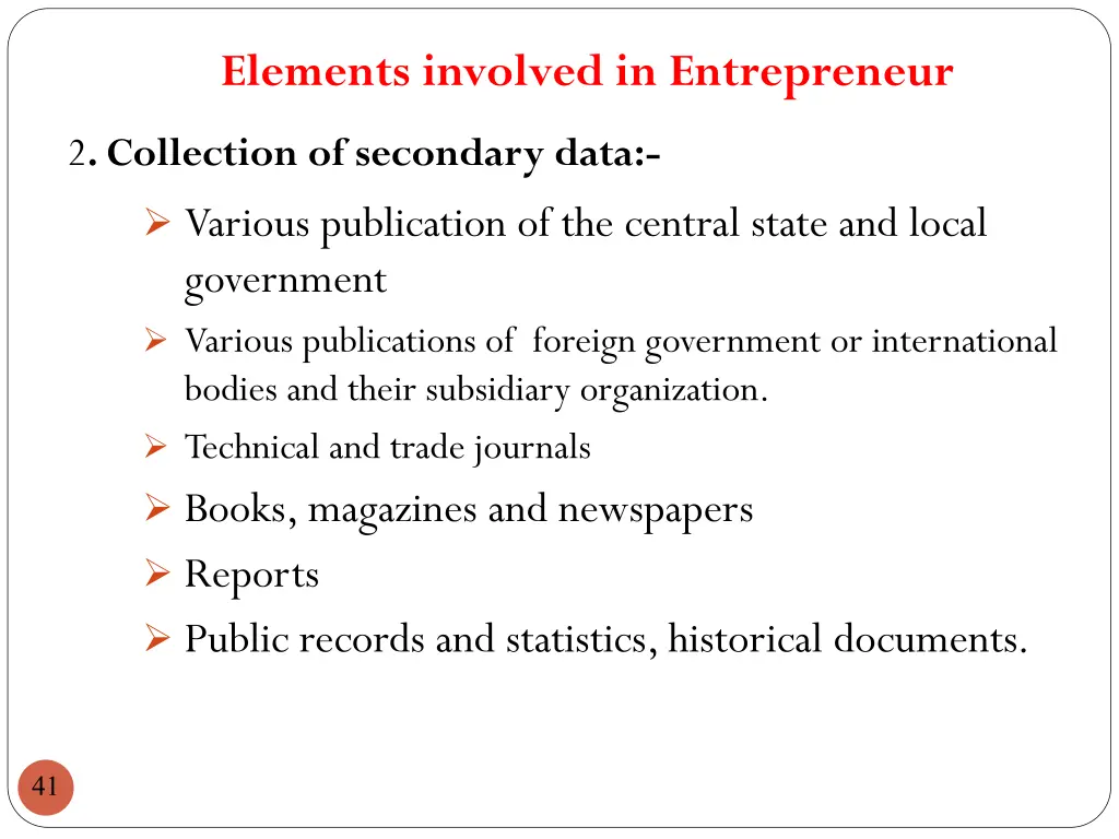 elements involved in entrepreneur 3