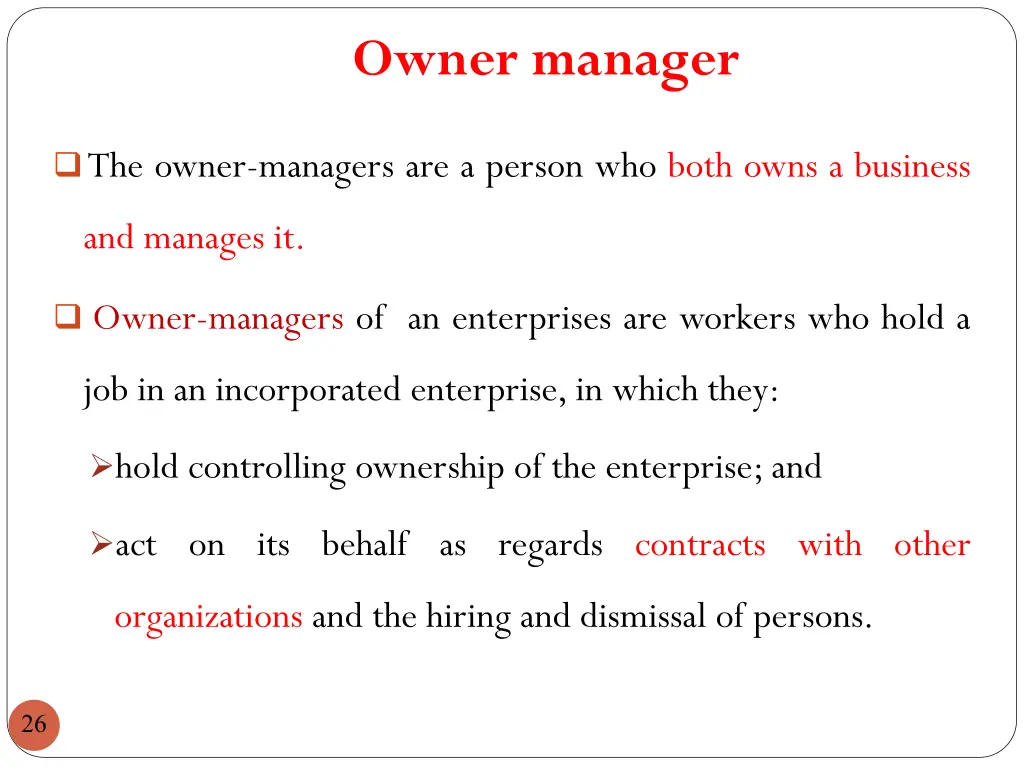 owner manager