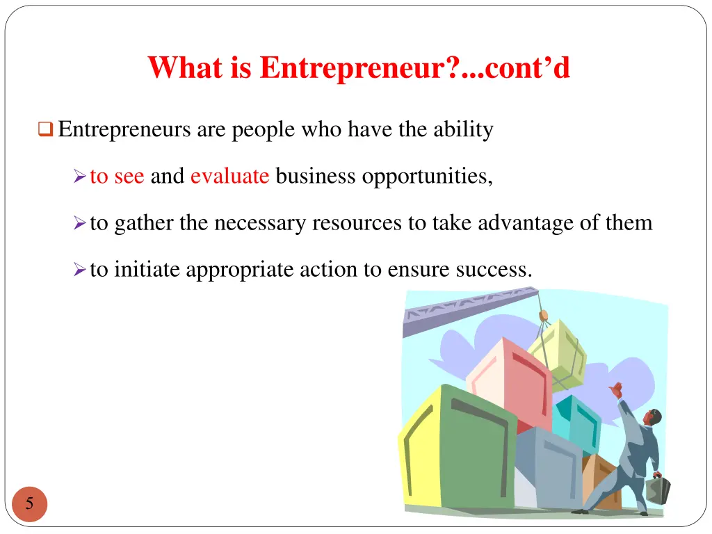 what is entrepreneur cont d