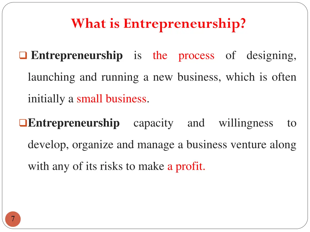 what is entrepreneurship