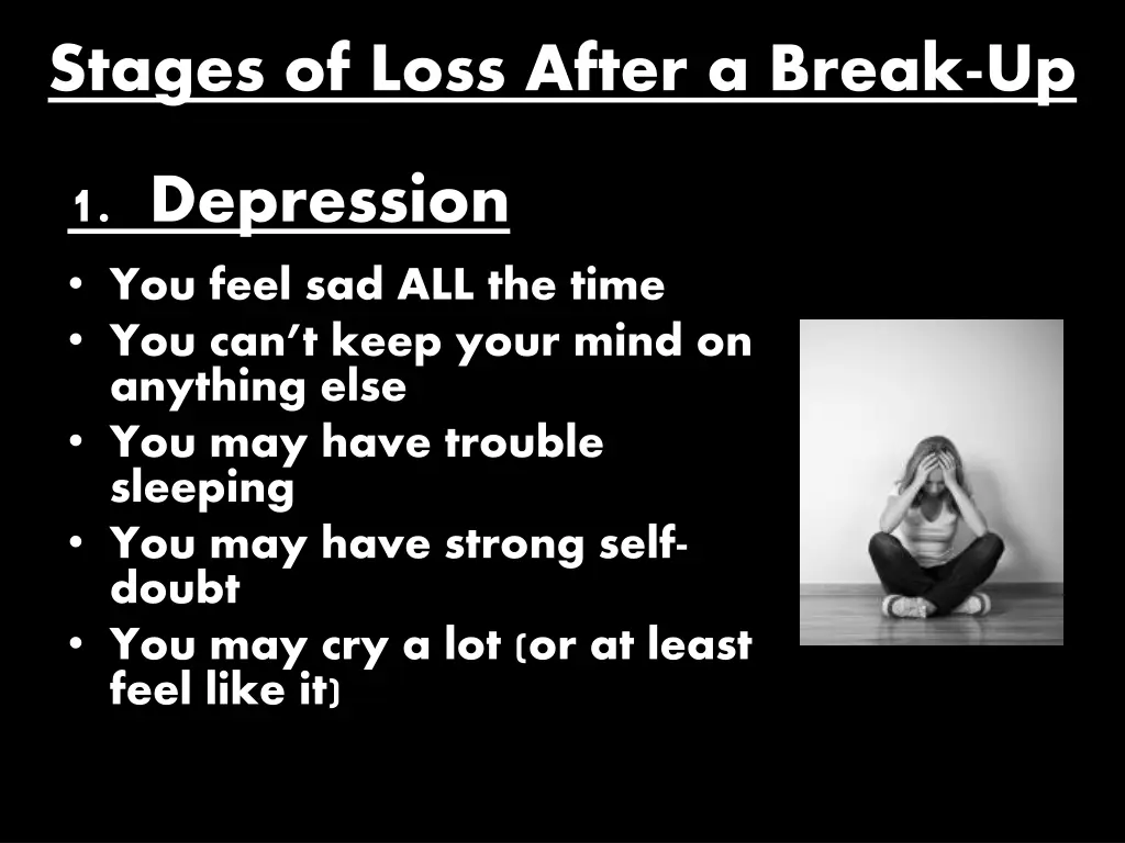 stages of loss after a break up