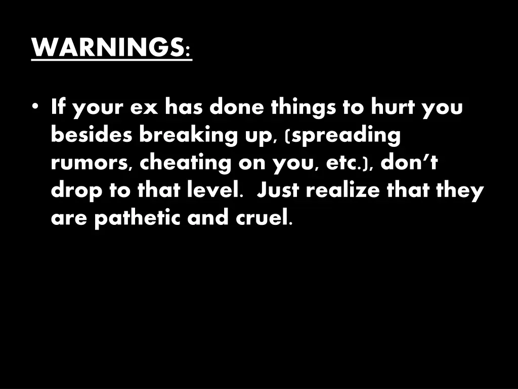 warnings 6