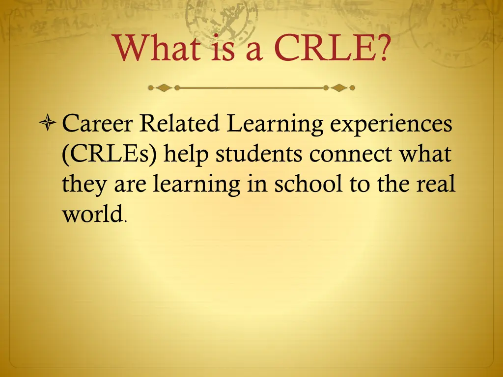 what is a crle