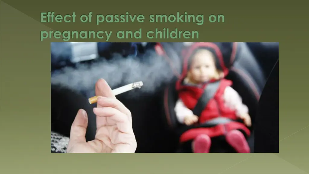 effect of passive smoking on pregnancy