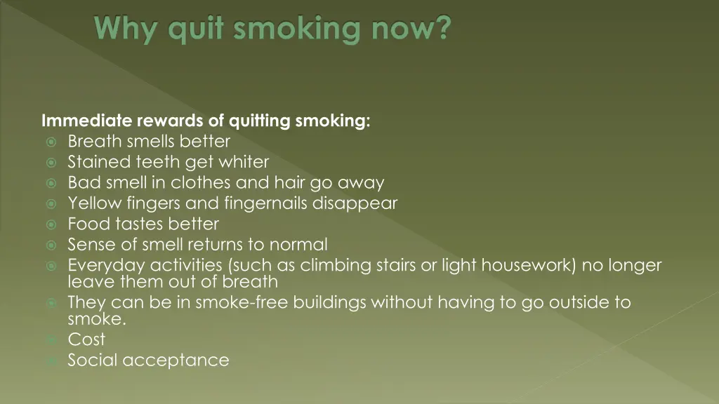 why quit smoking now 1