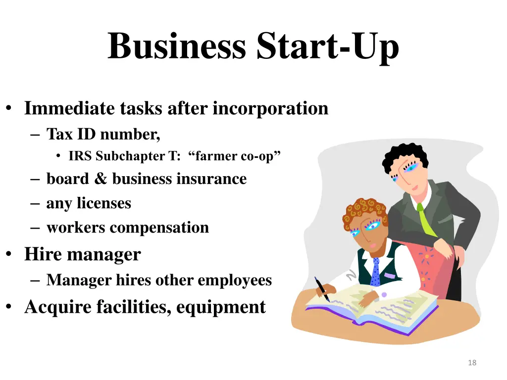 business start up