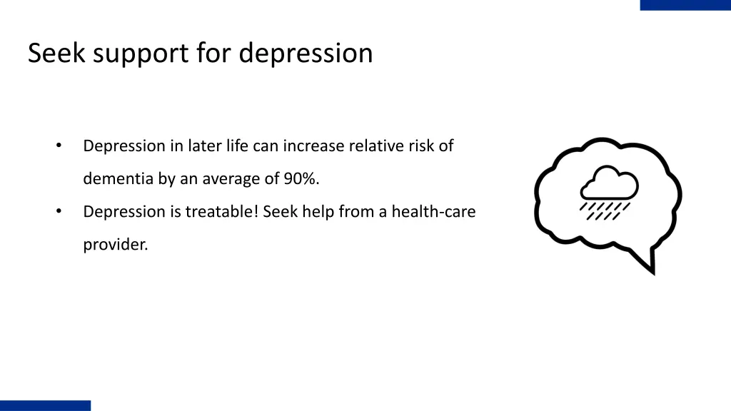 seek support for depression