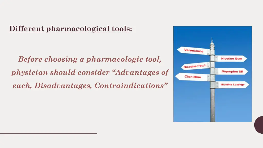 different pharmacological tools