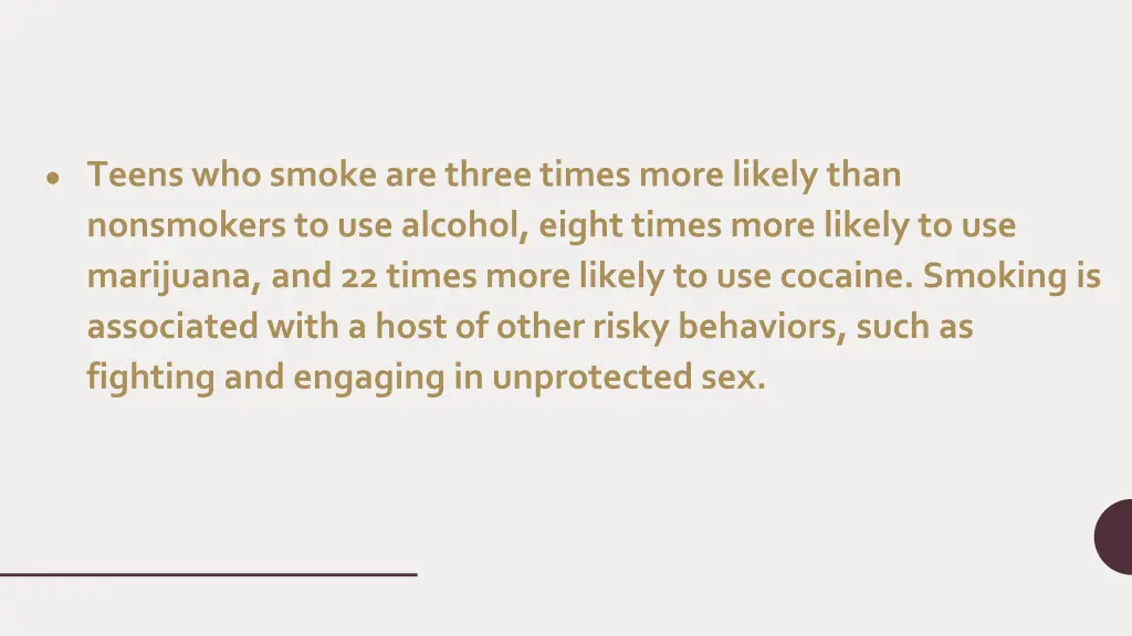 teens who smoke are three times more likely than