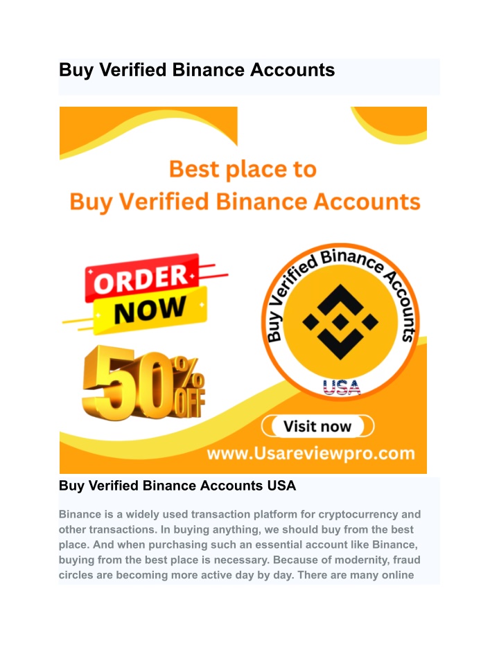 buy verified binance accounts