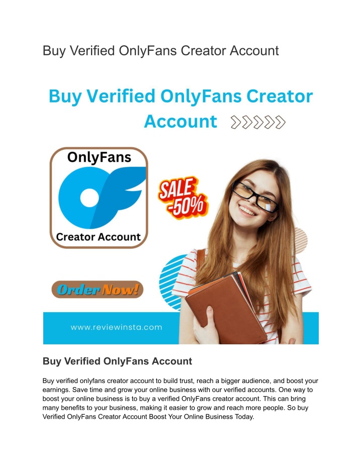 buy verified onlyfans creator account