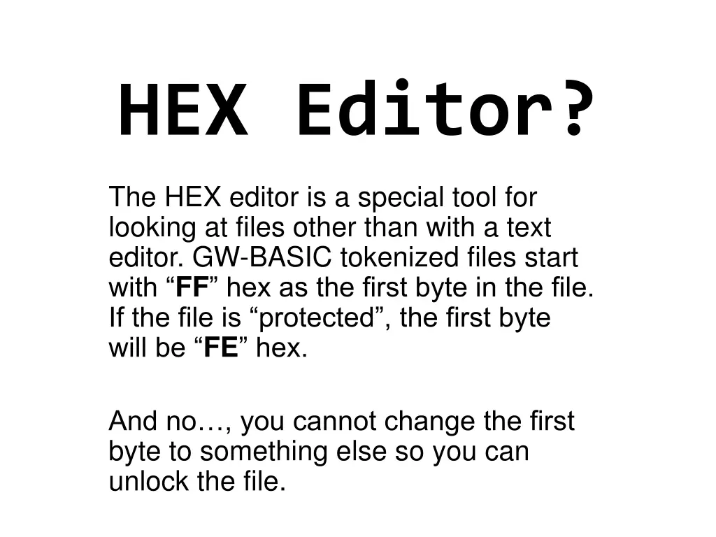 hex editor